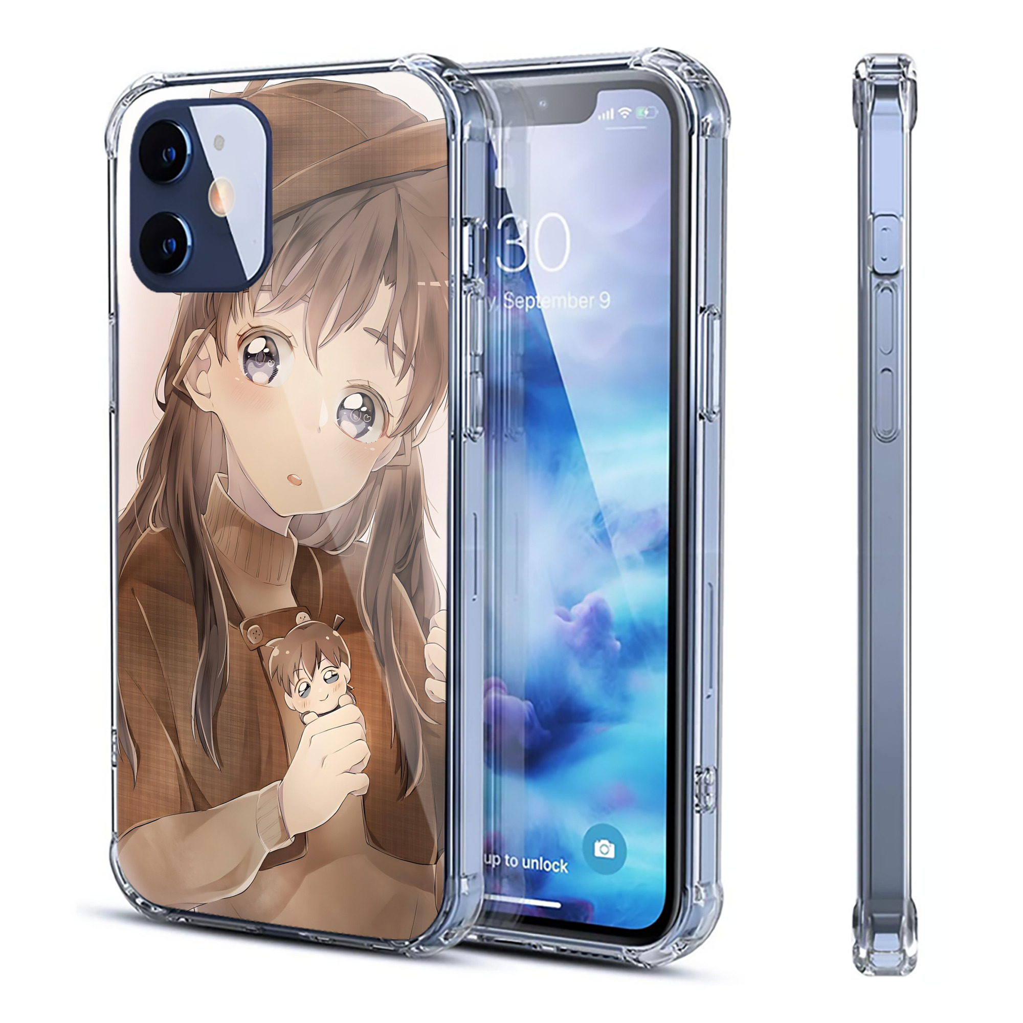 （画像用） 名探偵コナン Detective Conan 【iPhone 12シリーズ対応】透明スマホケース（クリアソフトケース）